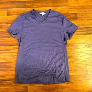 Calvin Klein V-neck purple dress shirt